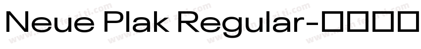 Neue Plak Regular字体转换